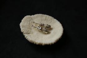 CHEZ BOQUE 冬日童话系列原创手工925银耳环《无心》