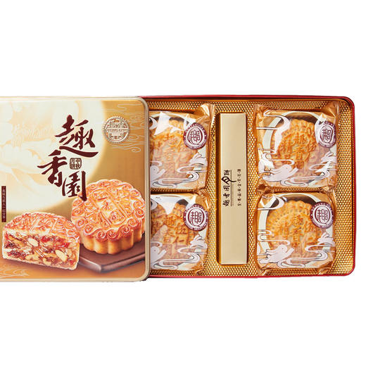 精品伍仁月饼礼盒装750g（4个）传统伍仁月饼 全国包邮 商品图3