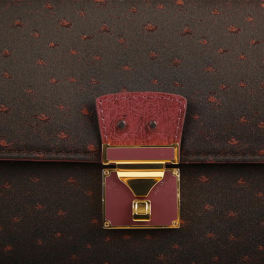 SAINTJOY/上久楷宋锦拎包 新品鸵鸟纹两色6款可选（蓝色中包无货） 商品图6