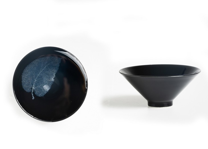 众筹预售千年一盏冰蓝桑叶木叶盏清凉自生禅盏中见宇宙不用抬头望星空