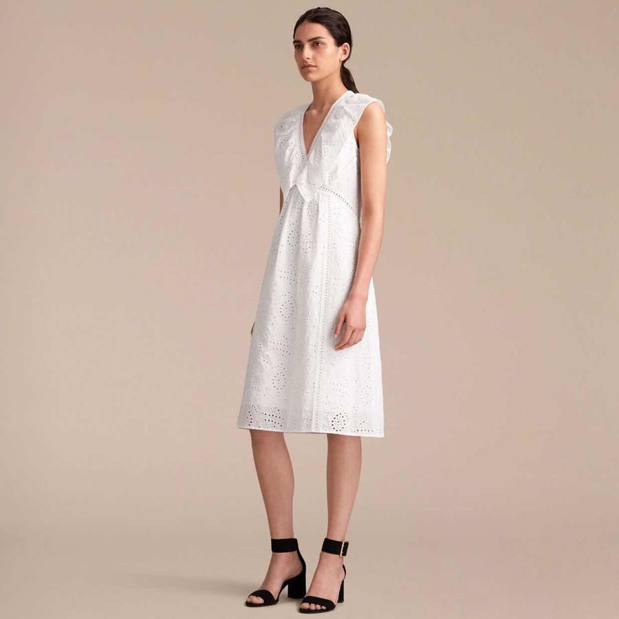burberry巴宝莉 女士连衣裙无袖v领休闲裙