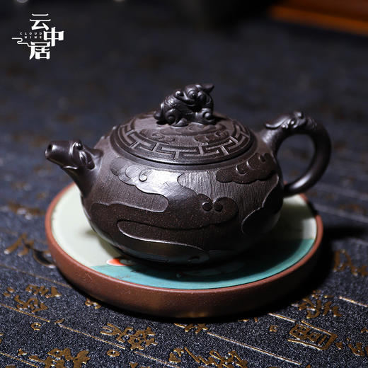宜兴原矿仿古龙云珍藏紫砂壶 商品图2