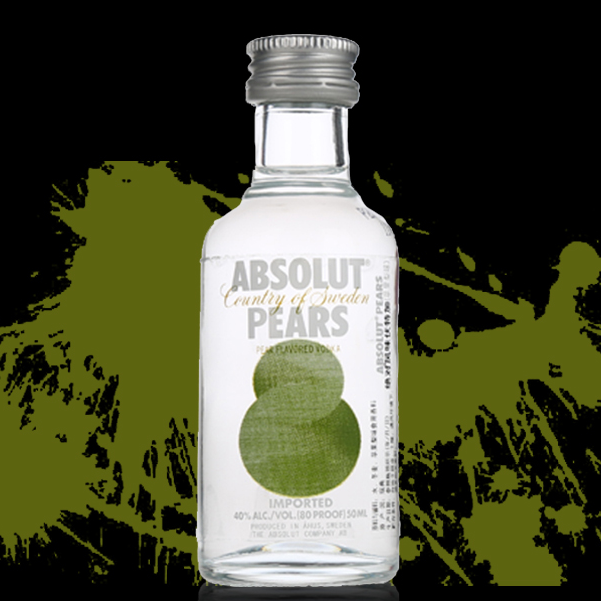 绝对伏特加(苹果梨味小瓶)瑞典50ml

