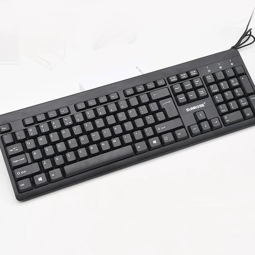 精晟小太阳9821有线商务键盘USB口黑色 商品图1