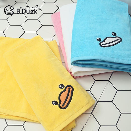 小黄鸭（B.Duck）舒适柔软吸水日用毛巾宝宝儿童大浴巾XHY【批发包邮】 商品图1