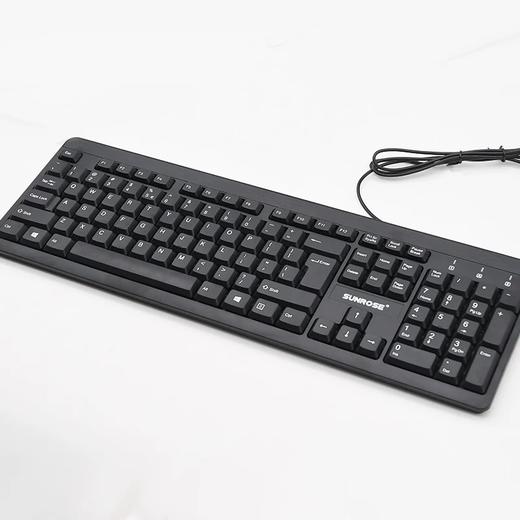 精晟小太阳9821有线商务键盘USB口黑色 商品图2