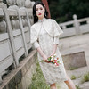 YM-84628日常国风，小披肩蕾丝改良旗袍两件套 商品缩略图4