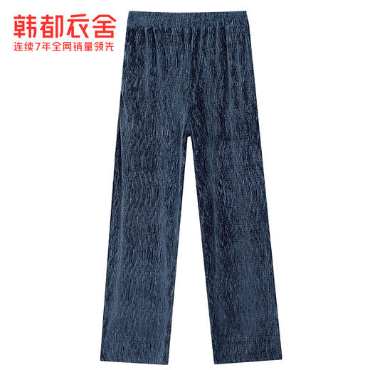 韩都衣舍2021春装新款女装韩版宽松直筒高腰拖地休闲裤RJ2002筱颛 商品图4