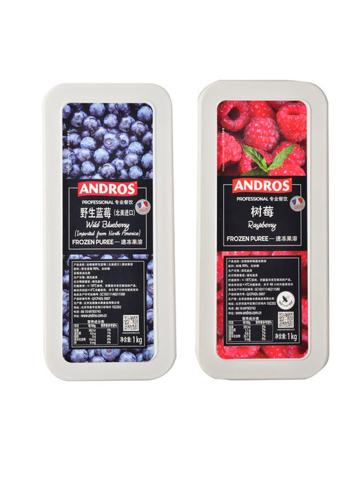 安德鲁速冻果溶1kg草莓酱蓝莓芒果蔓越莓果酱涂抹面包奶茶店专用 商品图3