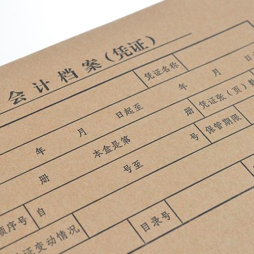 盛欣凭证盒牛皮纸会计档案盒（凭证） 商品图4