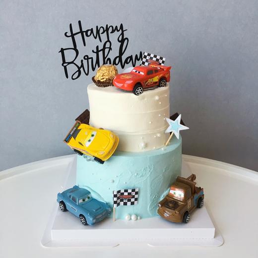 主题奶油蛋糕 | 鲜果原味奶油 - 旋风赛车 商品图0