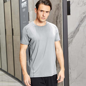 【69元2件，下单拍2！】男士蝴蝶网眼拼接冰氧衣（可配情侣款）去汗味宽松速干运动健身短袖T恤SZ3629