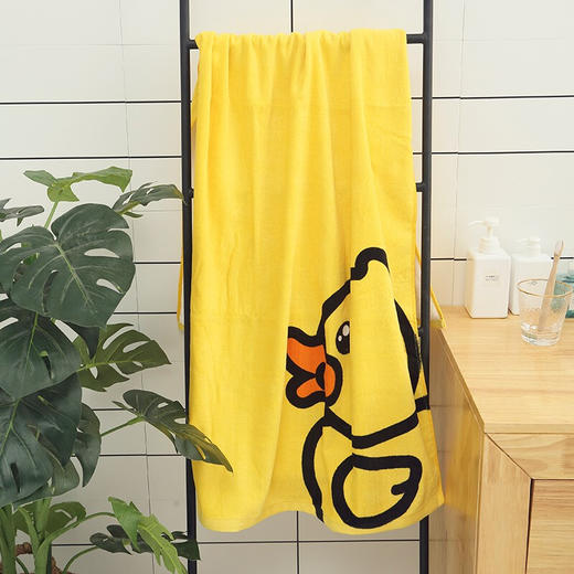 小黄鸭（B.Duck）割绒印花儿日用浴巾 商品图2