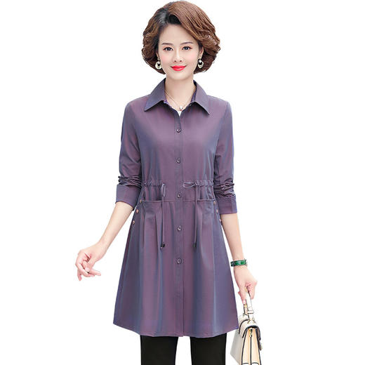 XK-G12076抖音爆款风衣中长款时尚妈妈装外套 商品图3