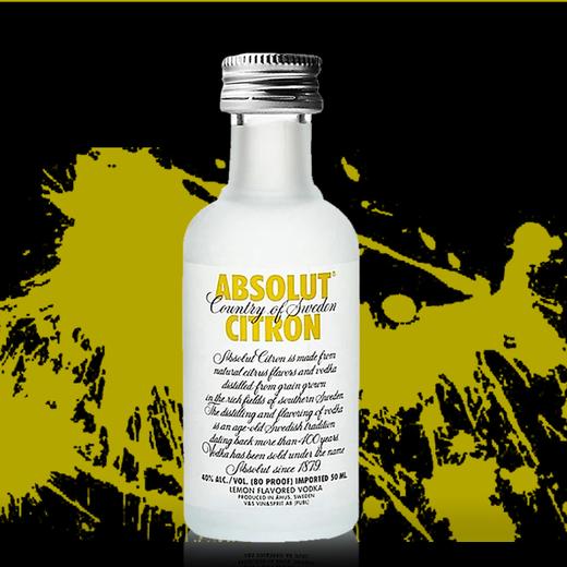 绝对伏特加(柠檬味小瓶)瑞典50ml
 商品图0