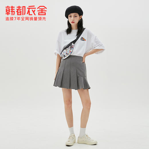 【本草纲目系列】韩都衣舍短袖T恤女ins潮夏季宽松抑菌上衣DM0002 商品图1