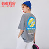 韩都衣舍2021夏装新款女韩版图案印花ins潮上衣短袖T恤OM81674樰 商品缩略图1