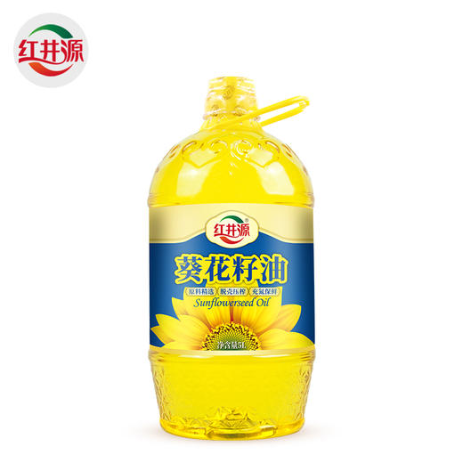 红井源 压榨一级葵花籽油5L 商品图0