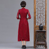 RYTS-B-18新款优雅气质改良立领中袖蕾丝奥黛旗袍 商品缩略图2