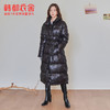韩都衣舍韩版女装冬装新款宽松加厚纯色中长款羽绒服PT9020禧 商品缩略图3