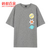 韩都衣舍2021夏装新款女韩版图案印花ins潮上衣短袖T恤OM81674樰 商品缩略图4