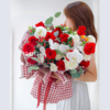 《拥抱》. 红玫瑰混搭花束 商品缩略图0