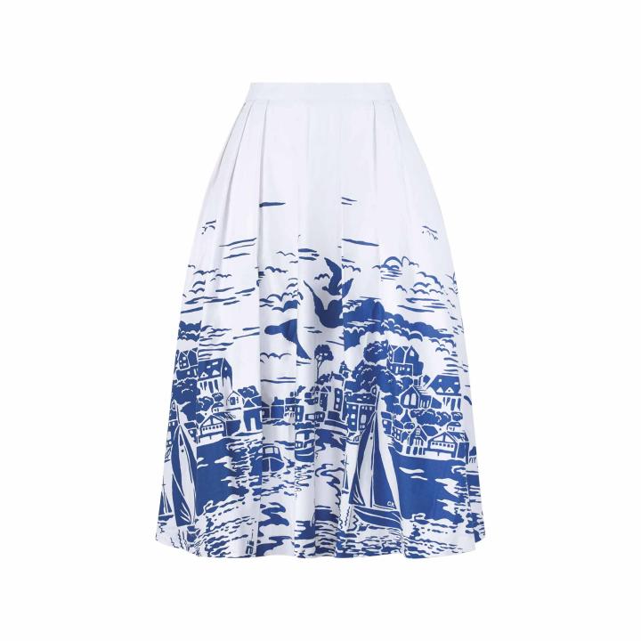 韩国Cath Kidston8月 半身裙海港风光JPY带授权招加盟代理
