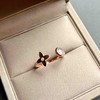 高冰种翡翠开口笑小花戒指18k玫瑰金镶嵌 商品缩略图5