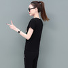SP-1528605夏季纯棉圆领运动七分裤两件套休闲服 商品缩略图3