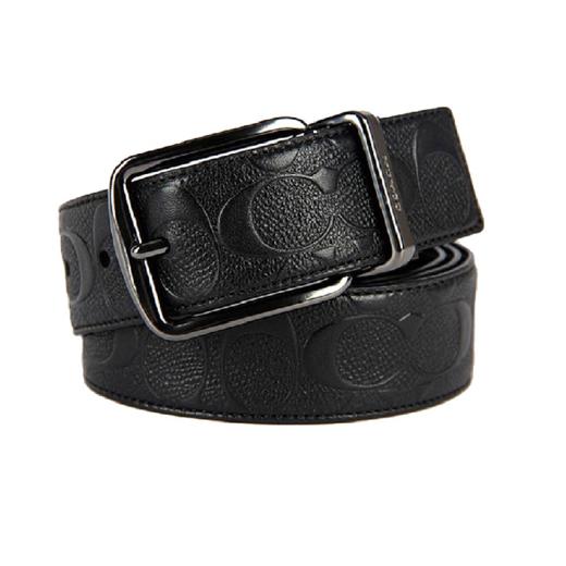 【国内仓发】COACH 蔻驰男士皮质腰带黑色55157   （有手提袋） 商品图0