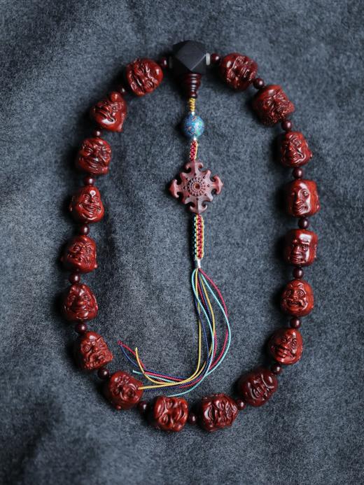 小叶紫檀20mm十八罗汉手持86