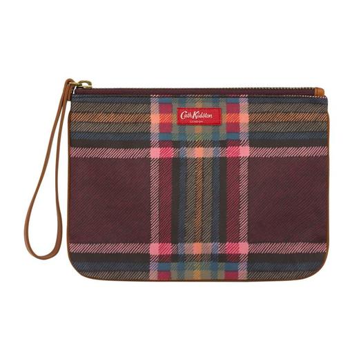 韩国Cath Kidston8月 POUCH CLARENDON CHECK 零钱袋JPY带授权招加盟代理 商品图1
