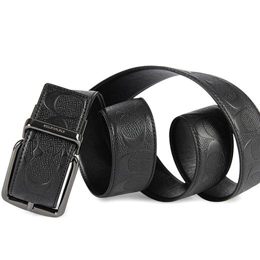 【国内仓发】COACH 蔻驰男士皮质腰带黑色55157   （有手提袋） 商品图5