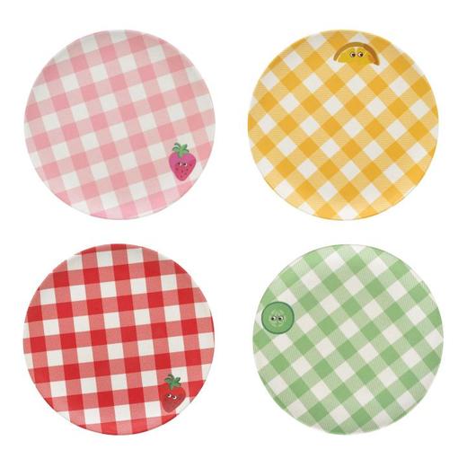 Cath Kidston8月 4组格格子餐盘JPY带授权招加盟代理 商品图0