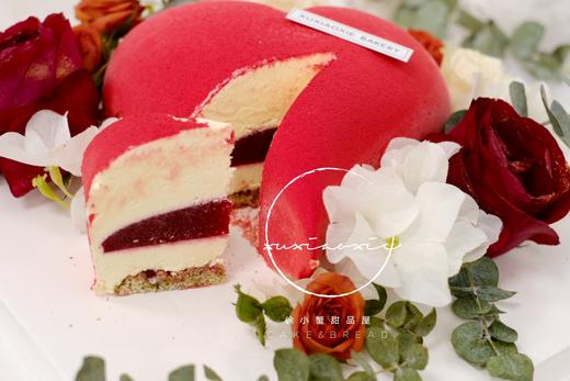 七夕特别款：奶酪慕斯爱心花环。法式慕斯，白乳酪慕斯+树莓库里+开心果达克瓦兹 商品图2