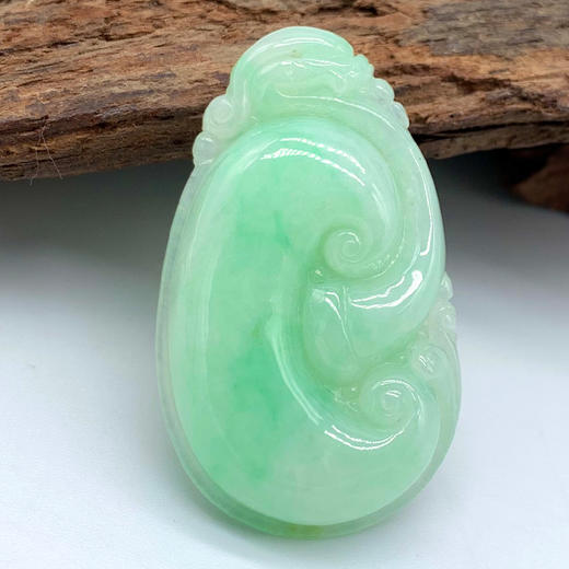 派瑞翡翠 翡翠如意 糯种 绿色 商品图0