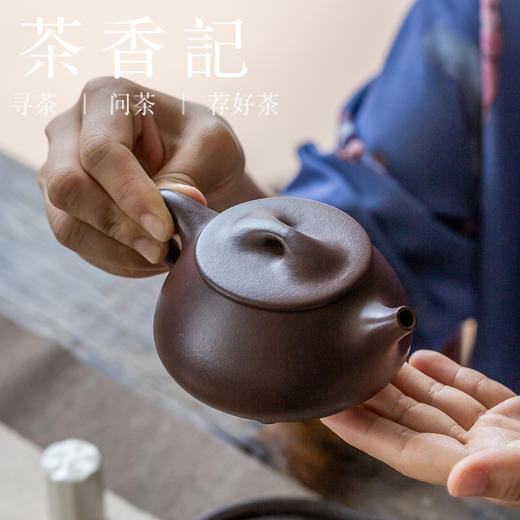 茶香记 紫泥满瓢紫砂壶200ml杨飞出品原矿老紫泥经典器型茶壶茶具 商品图4