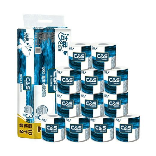 洁柔国际版蓝面子系列卷纸 12卷/提 商品图1