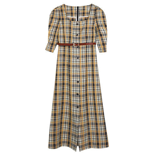 裁缝学苑AG74方领连衣裙纸样复古女中长款裙子新款夏季服装打版图 商品图4