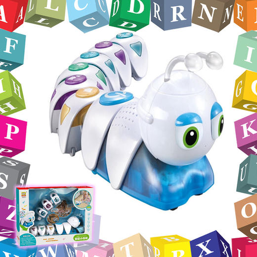 9月兑换南国婴宝电动音乐智能小蚂蚁玩具多功能毛毛虫类儿童早教益智玩具 商品图0