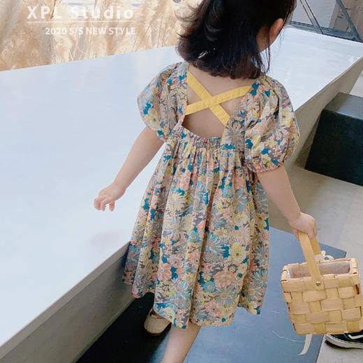 裁缝学苑TG64 女童连衣裙纸样泡泡袖短裙公主裙儿童服装裁剪图纸 商品图2