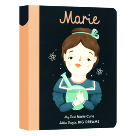 小女孩大梦想纸板书 居里夫人 英文原版 Little People Big Dreams Marie Curie 小人物大梦想之小女孩传记 儿童英语启蒙读物
