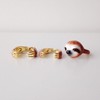 北京仓｜Mary Lou-Sloth Family-棕色树獭 戒指 (3件套装)［泰国设计师］ 商品缩略图1