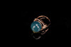 贵妃笑·墨西哥蓝珀18K玫瑰金镶钻戒指   特价 商品缩略图2