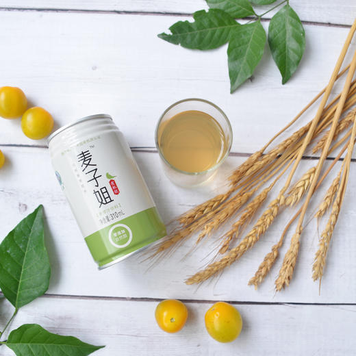 麦子姐有机麦芽汁自然甜纯素食品易拉罐装 310ml*12罐 商品图2
