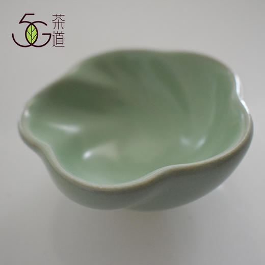 汝窑主人杯  梅子青荷花杯70ml   天青斗笠杯 50ml 商品图5