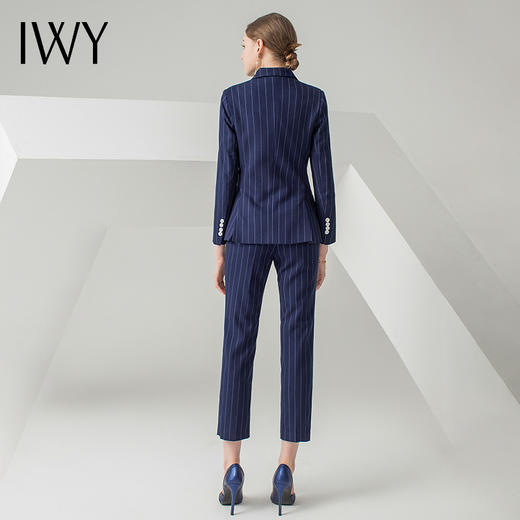 IWY/蓝色条纹长袖西装长裤套装CP871 商品图3