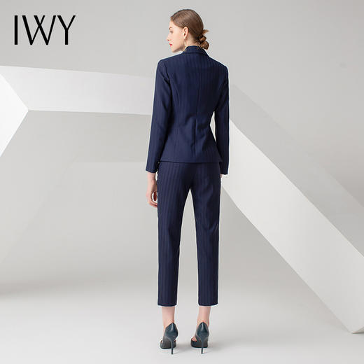 IWY/藏青色长袖西装长裤套装C0511+P0333 商品图3