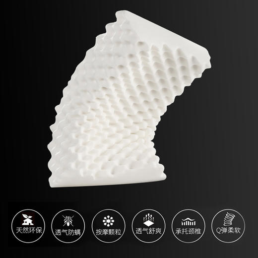 施力普 | 按摩乳胶枕 多维气孔吸湿散热   恒温零压修复  ST010-T 商品图3