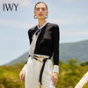 IWY/黑色系带长袖衬衫203088B 商品缩略图1